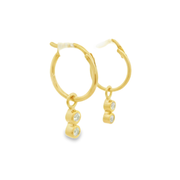 Ivorya 18k Gold Plated Sterling Silver Earrings